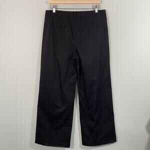 KHY by Kylie Jenner Women Black High Rise Poplin Wide Leg Pants Size 10 NWOT